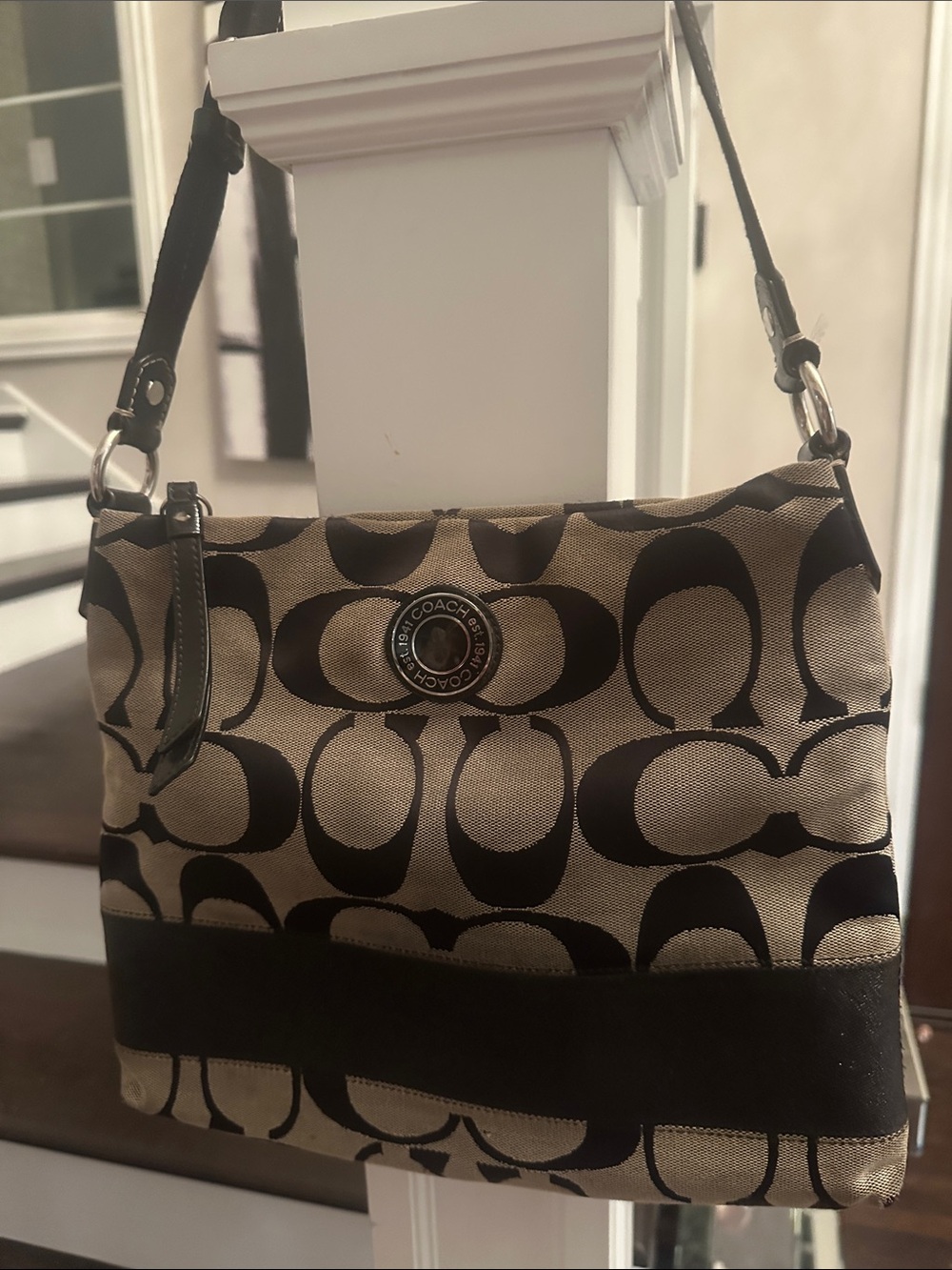 VINTAGE Y2K COACH SIGNATURE LOGO CROSSBODY